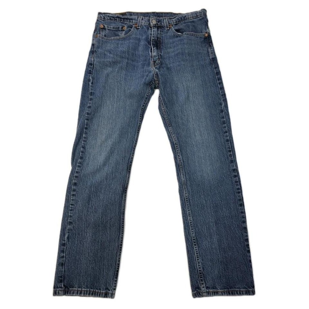 Vintage Levi's 505 Jeans Mens 34x30 Regular Straight‎ Leg Blue Denim Pants Y2K